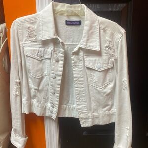 White denim jacket